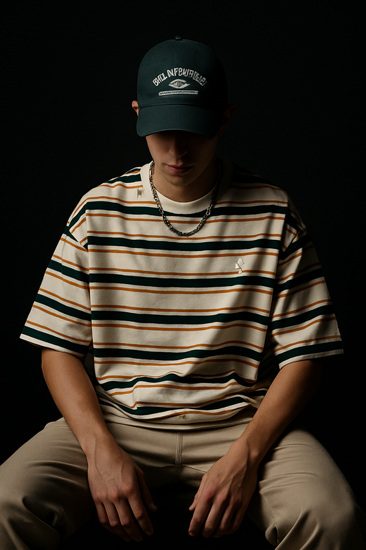 Men’s Oversized Striped T-Shirt | RAWEDGE Streetwear