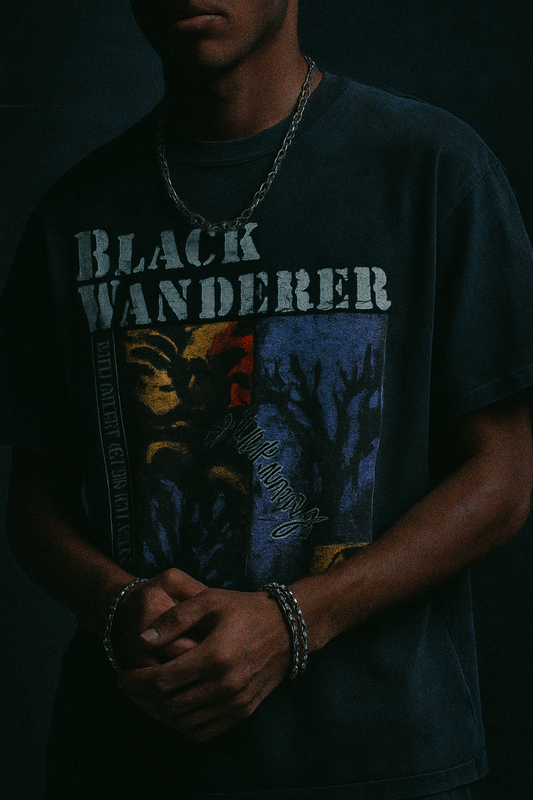 Black Wanderer Tee | Oversized Fit – RAWEDGE